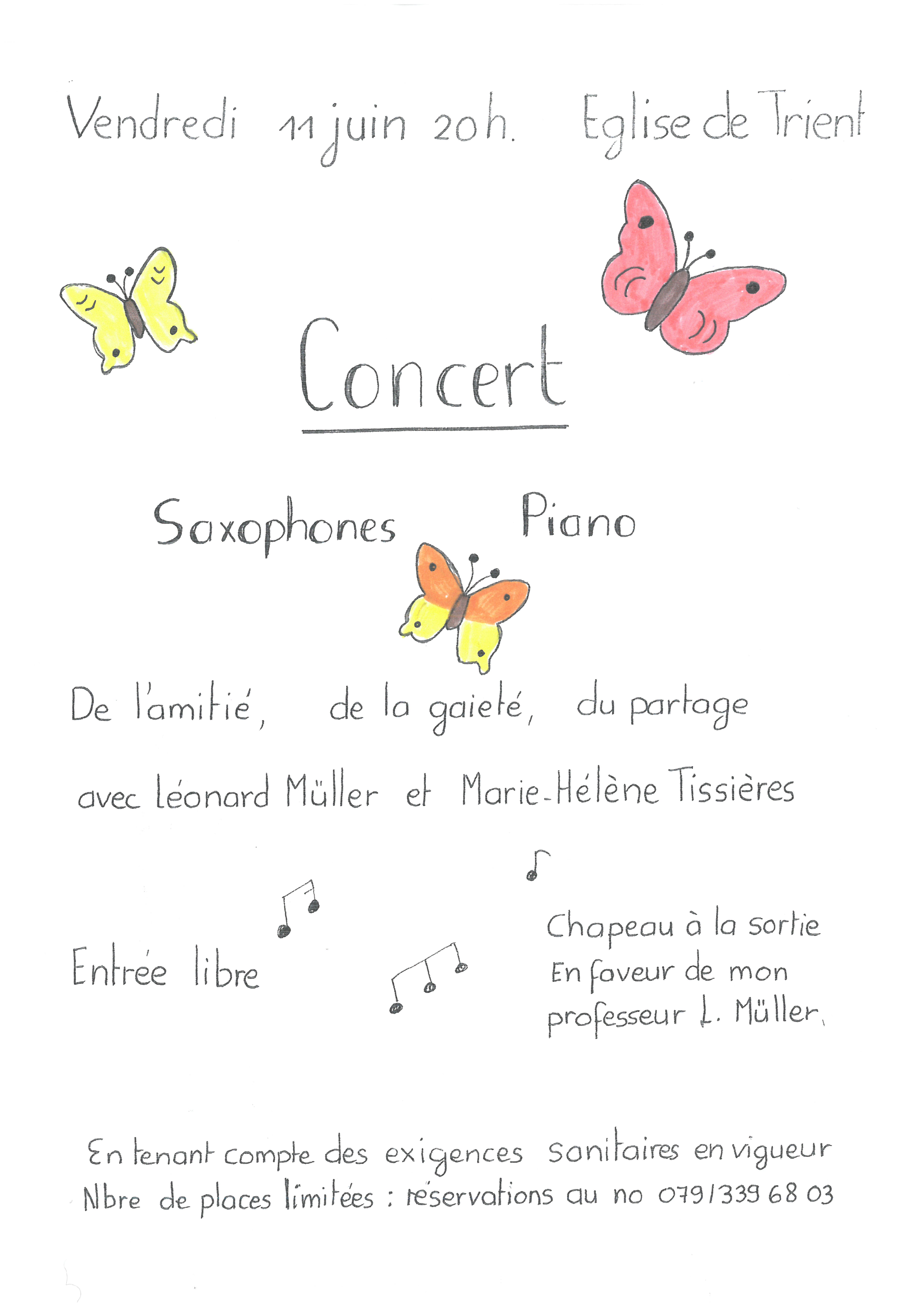 Eglise de Trient - Concert Saxophone-piano